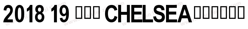 2018 19 切尔西 Chelsea字体转换